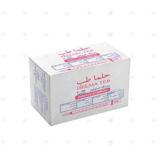 سرنگ انسولین حلماطب لوئرلاک 100واحدی