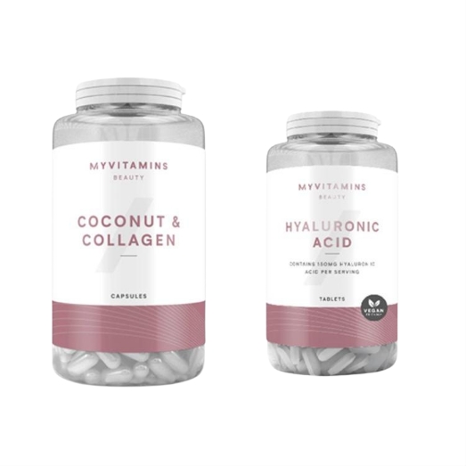 کپسول کوکونات کلاژن و قرص هیالورونیک اسید مای ویتامینز انگلستان